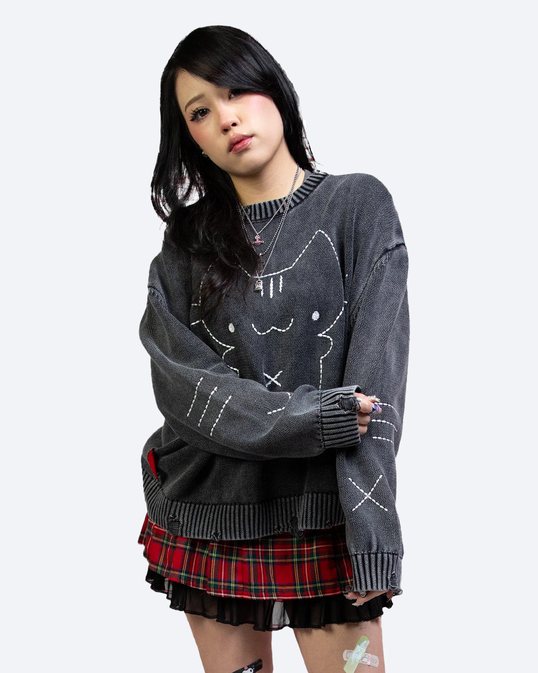 'cat scratched my sweater' knit