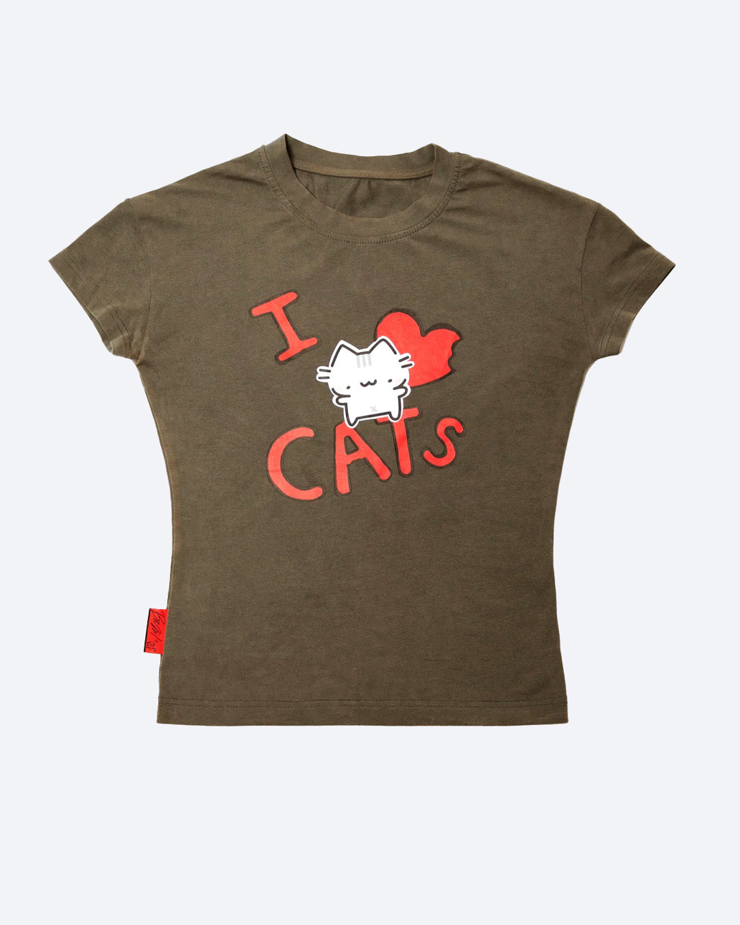 i <3 cats baby tee