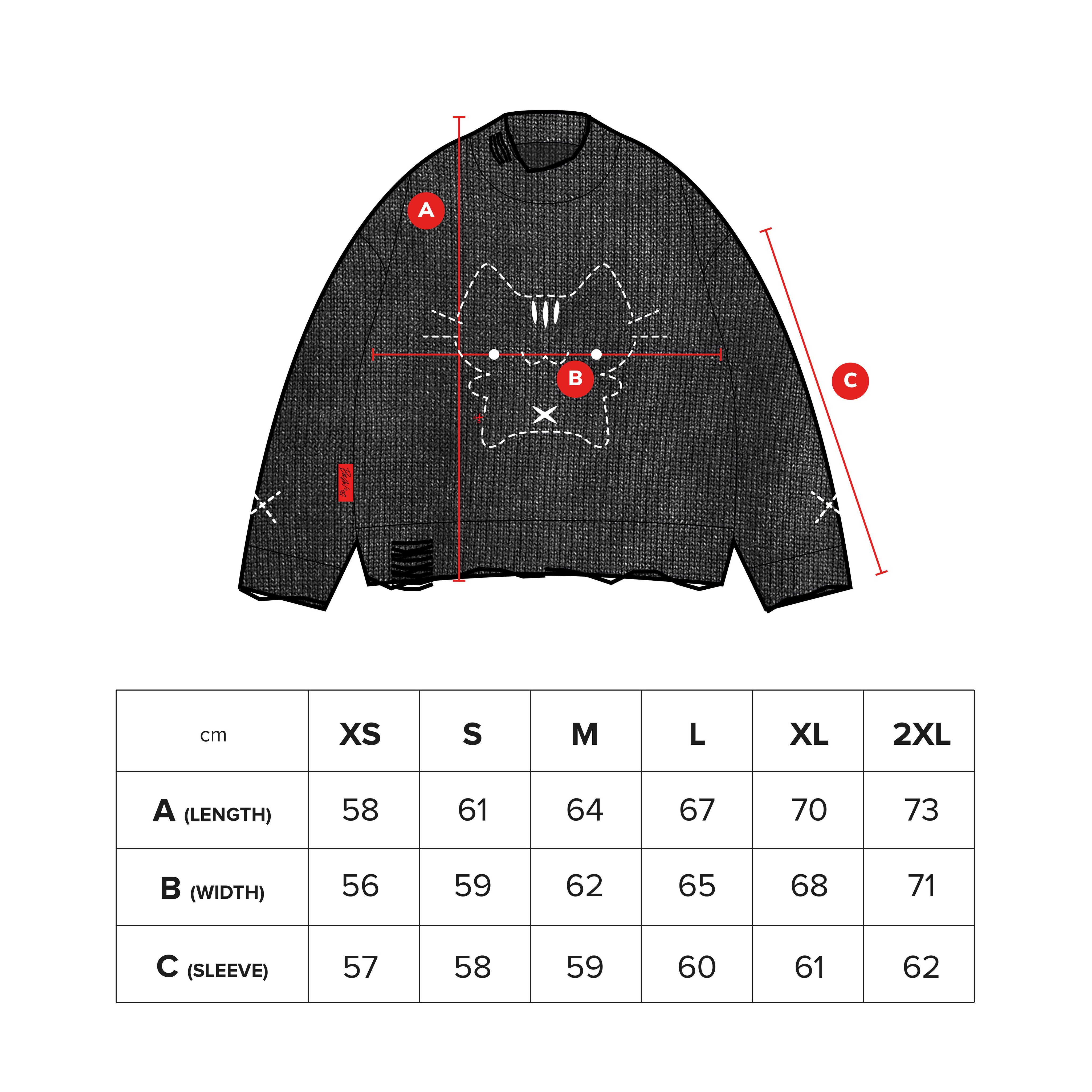 'cat scratched my sweater' knit