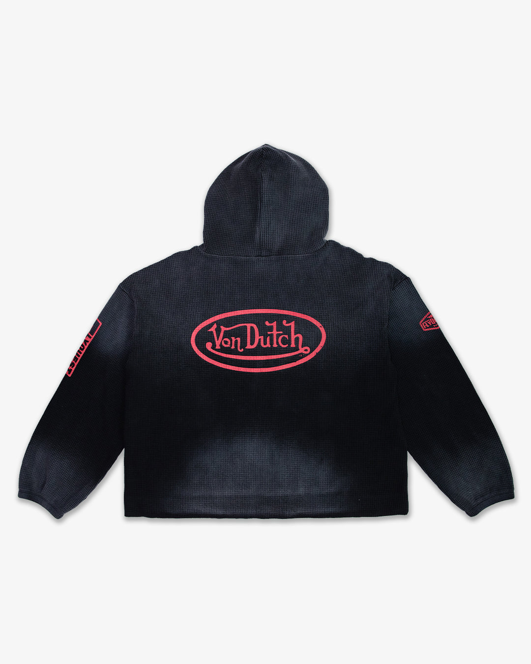FlyQuest x Von Dutch Distressed Waffle Zip