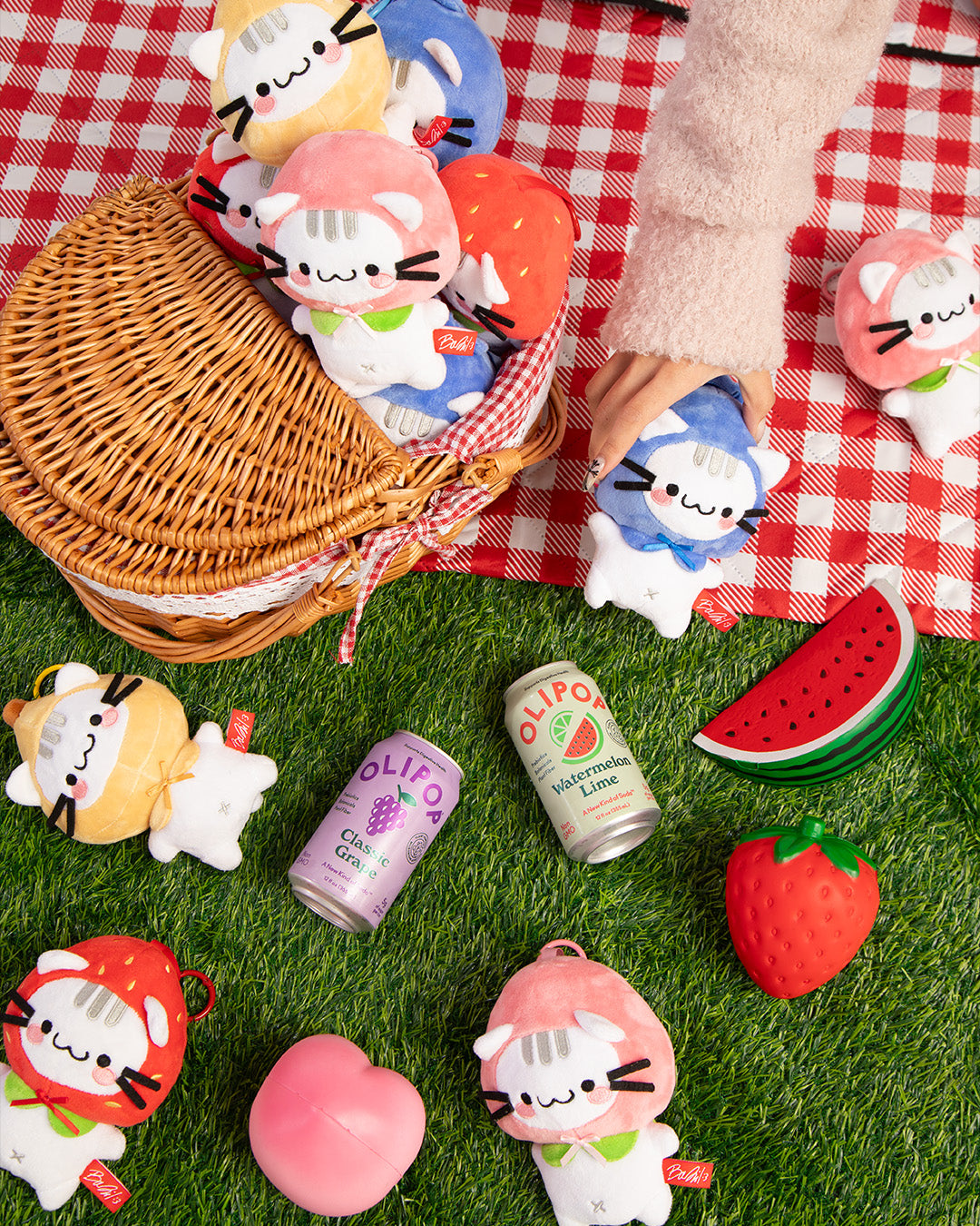 Basil Fruit Cats: Collectible Plush Blind Box