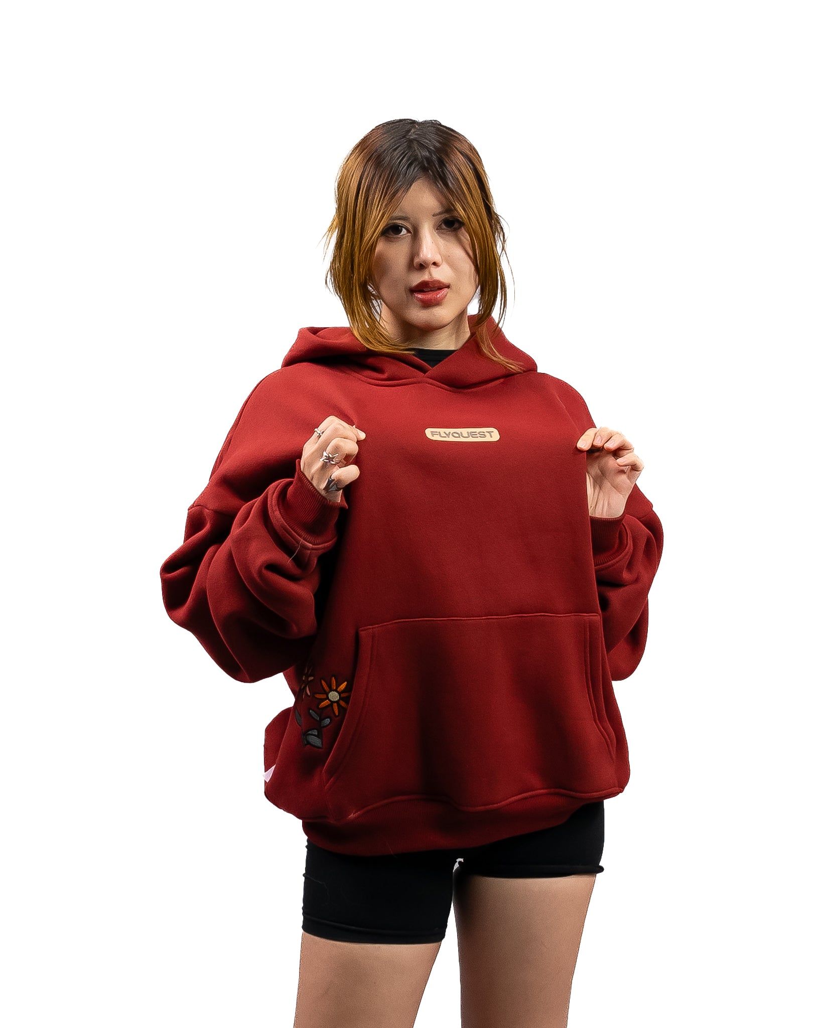 Pocket Flower Hoodie