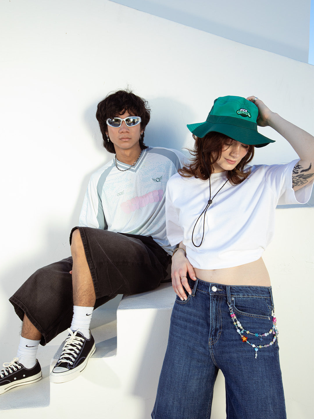 Green Colorblock Bucket Hat | FlyQuest Merch