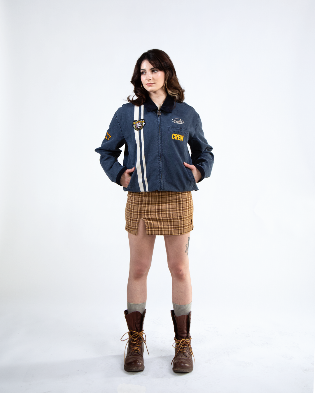 FlyQuest x Von Dutch Crew Jacket Blue