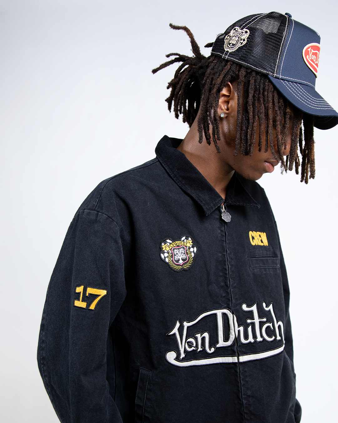 FlyQuest x Von Dutch Crew Jacket Black