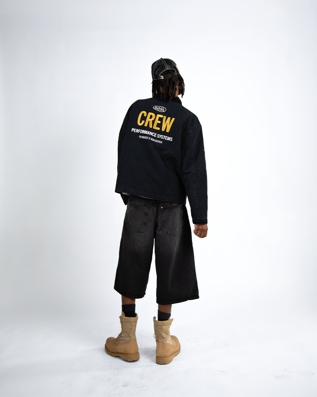FlyQuest x Von Dutch Crew Jacket Black
