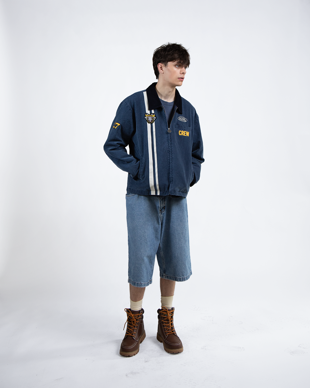 FlyQuest x Von Dutch Crew Jacket Blue