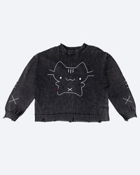'cat scratched my sweater' knit