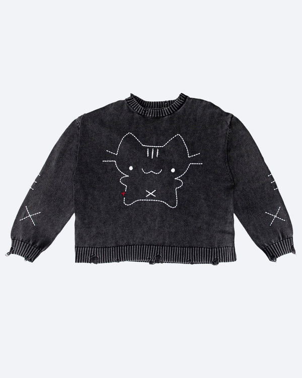 'cat scratched my sweater' knit