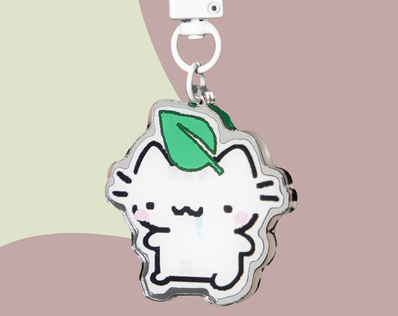 Big cat little personality keychain
