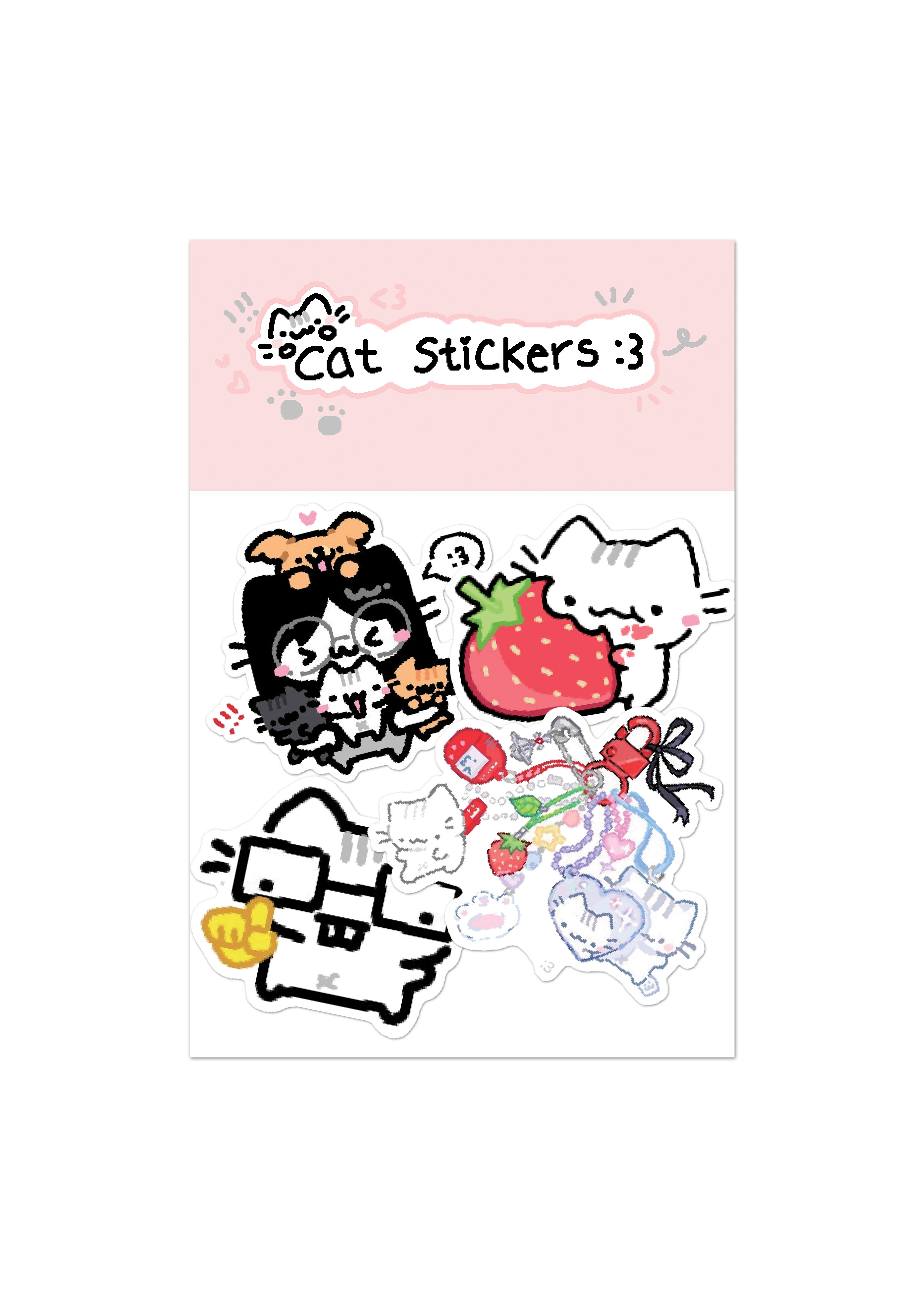 Basil Cats Sticker Pack